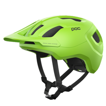 Cyklistická helma POC Axion Fluorescent Yellow/Green Matt - 2023