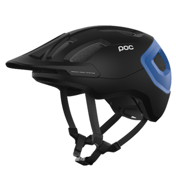 Cyklistická helma POC Axion Uranium Black/Opal Blue Metallic/Matt - 2023
