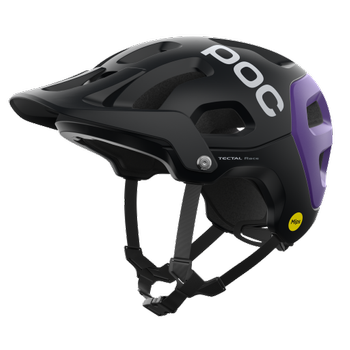 Cyklistická helma POC Tectal Race MIPS Uranium Black/Sapphire Purple Metallic Matt- 2022