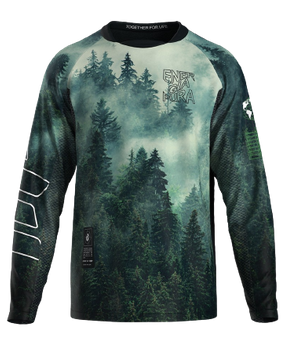 Cyklistický dres Energiapura Argo Long Sleeve T-shirt Life Forest - 2023