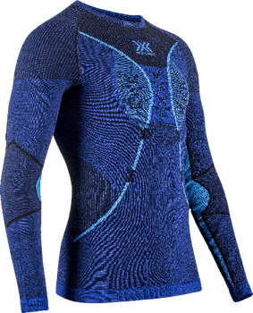 Funkční triko X-bionic Merino Shirt LG SL Men Dark Ocean/Sky Blue - 2023/24