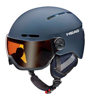 Lyžařská helma HEAD Knight Pro + Sparelens Nightblue