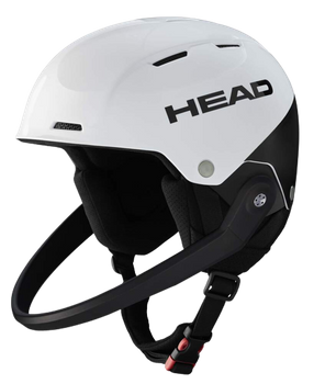 Lyžařská helma HEAD Team SL White/Black + Chránič čelisti - 2023/24