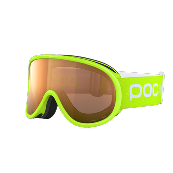 Lyžařské brýle POC Pocito Retina Fluorescent Green/Orange - 2023/24