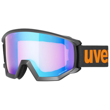 Lyžařské brýle Uvex Athletic CV Black/Matt Blue-Orange - 2023/24