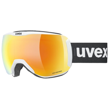 Lyžařské brýle Uvex Downhill 2100 CV White Matt SL Orange-Green - 2023/24