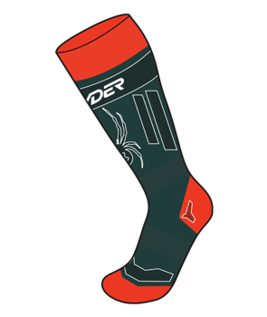 Lyžařské ponožky Spyder Omega Comp Socks Cypress Green - 2023/24