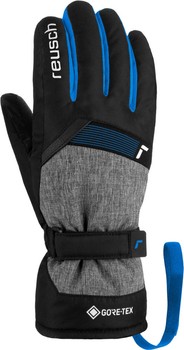 Lyžařské rukavice REUSCH Flash GORE-TEX Junior Black/Black Melange/Brilliant Blue - 2022/23