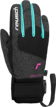 Lyžařské rukavice REUSCH Simon R-TEX XT Junior Black Melange/Bachelor Button/Knockout Pink - 2022/23