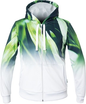 Mikina ENERGIAPURA Sweatshirt Full Zip With Hood Kalmar Life Leaves/White Lady - 2022/23