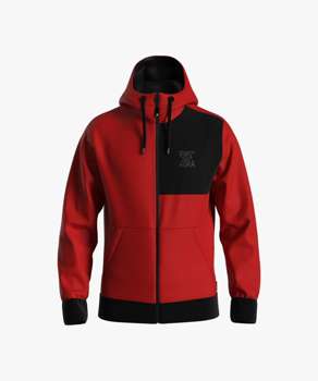Mikina ENERGIAPURA Sweatshirt Full Zip With Hood Kopaonik Red - 2022/23