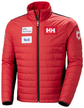 Péřová bunda Helly Hansen World Cup Insulator Jacket Red - 2023/24