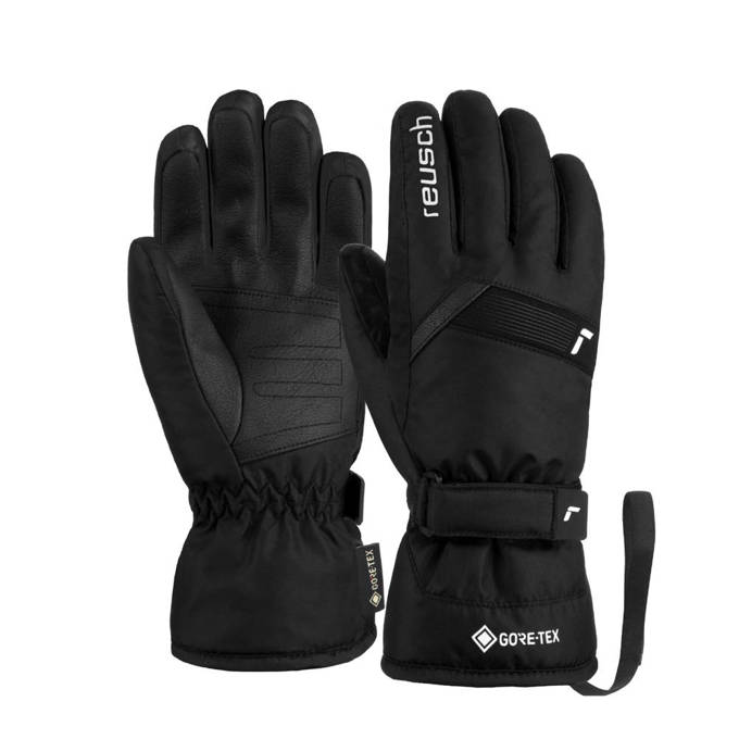 Lyžařské rukavice Reusch Flash GORE-TEX Junior Black/White - 2023/24