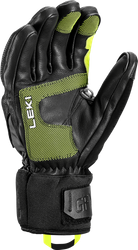 Lyžařské rukavice LEKI Griffin Pro 3D Black/Neon - 2023/24
