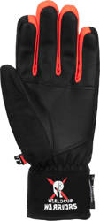 Lyžařské rukavice REUSCH Warrior R-TEX XT Junior Black/White/Fluo Red - 2022/23