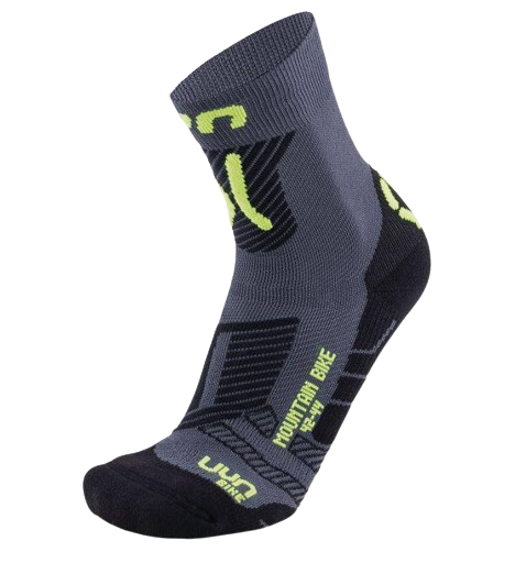 Cyklistické Ponožky UYN Man Cycling MTB Anthracite/Yellow Fluo