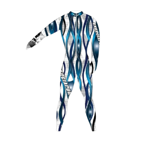 Lyžařská kombinéza ENERGIAPURA Wave Blue Junior (not-insulated, unpadded)