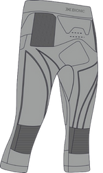 Funkčné nohavice X-bionic Energy Accumulator 4.0 Pants 3/4 Men Seal Grey/Light Grey - 2024/25
