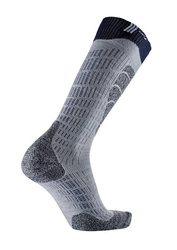 Lyžařské ponožky Sidas Ski Merino Grey/Orange - 2024/25