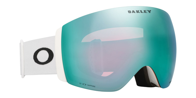 Lyžařské brýle Oakley Flight Deck Pro L Matte White/Prizm Snow Sapphire Iridium + Additional lens Prizm Snow Iced Iridium - 2025/26