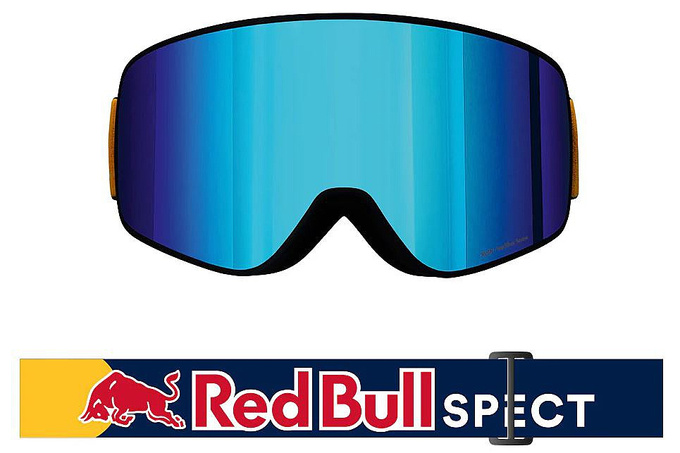Lyžařské brýle Red Bull Spect RUSH Blue/Red With Blue Mirror - 2025/26