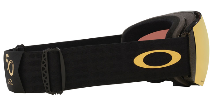 Lyžařské brýle Oakley Flight Deck Pro L Mettalic Black Gold/Prizm 24K + Additional lens Prizm Snow Iced Iridium - 2025/26