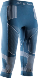 Funkční prádlo X-bionic Energy Accumulator Light Pants 3/4 WMN Mineral Blue/Arctic White - 2024/25