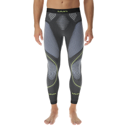 Funkční kalhoty UYN Man Evolutyon UW Pant Long Melange Anthracite Melange/Blue/Yellow Shiny - 2023/24