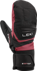 Lyžařské rukavice LEKI Griffin 3D Mitt Junior Black/Rose - 2024/25