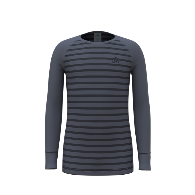 Termoaktivní tričko Odlo Active Warm Eco Kids Stripes BL Top Crew Neck L/S - 2023/24