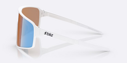 Slnečné okuliare BLIZ P001 Frame Matte White with N_O_N Coral/Orange Mirror Blue Lenses