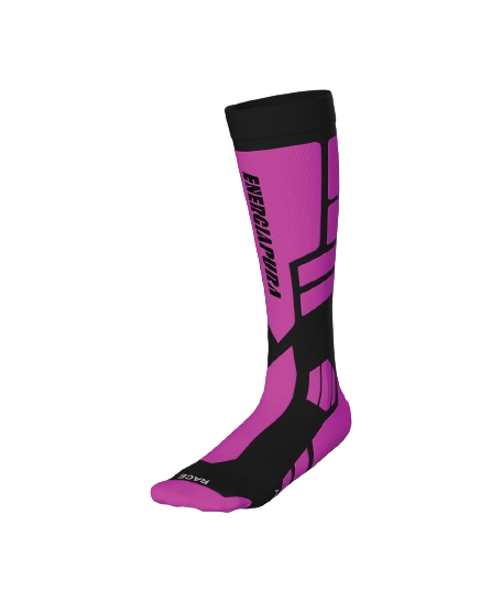 Lyžařské ponožky Energiapura PRO Socks Fluo Fuxia/Black - 2025/26