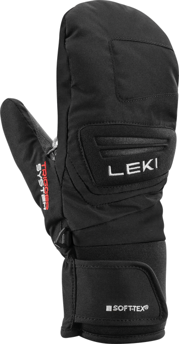 Lyžařské rukavice LEKI Griffin 3D Mitt Junior Black - 2025/26