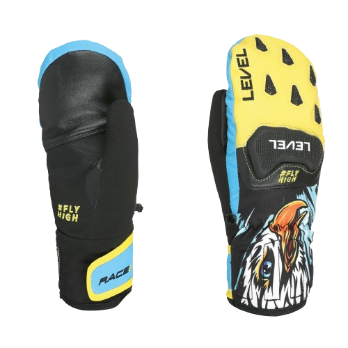 Lyžařské rukavice Level Race JR Mitt Yellow-Blue - 2025/26