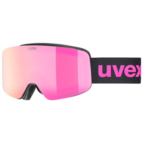 Lyžařské brýle Uvex PWDR FM Black Matt/Mirror Pink - 2025/26