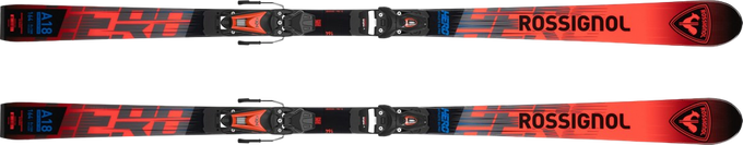 Sjezdové lyže Rossignol Hero Athlete GS PRO 126 -171 R21 + NX 7 GW B73 Black Hot Red - 2025/26