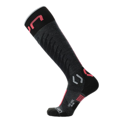 Lyžařské ponožky UYN Woman Ski One Merino Anthracite/Pink - 2025/26