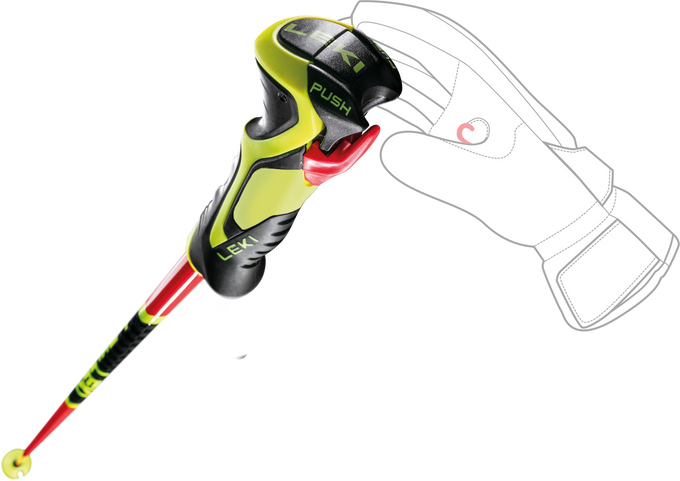 Sjezdové hole LEKI WCR Lite SL 3D Red - 2025/26