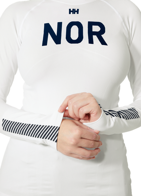 Funkčné tričko Helly Hansen Lifa Seamless Racing Top White - 2023/24