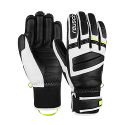 Lyžařské rukavice Reusch Master Pro Black/White/Safety Yellow - 2025/26