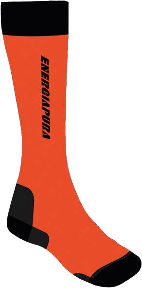 Lyžařské ponožky ENERGIAPURA Long Socks Top Silk Orange - 2022/23