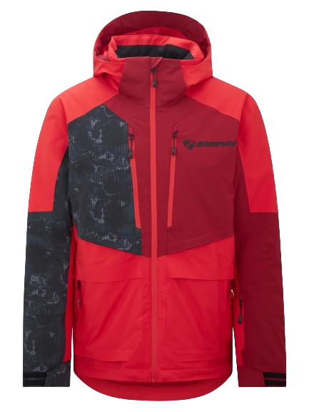 Lyžařská bunda Ziener Trivor Junior Padded Red Black Foggy - 2024/25