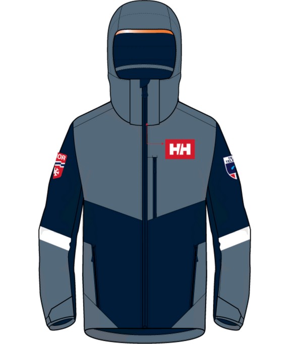 Lyžařská bunda Helly Hansen Jr Elevate Jacket/Washed Navy NSF - 2025/26
