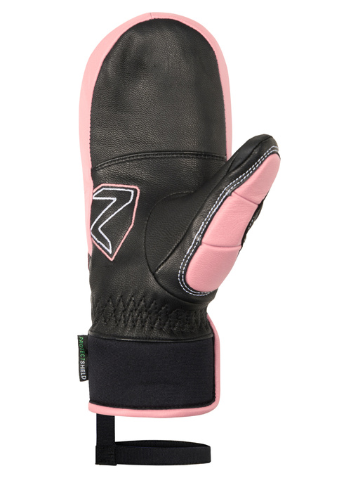 Lyžařské rukavice Ziener Lopaki-z As® Pr Mitten Glove Junior Unisex Black Pink Vanilla - 2025/26