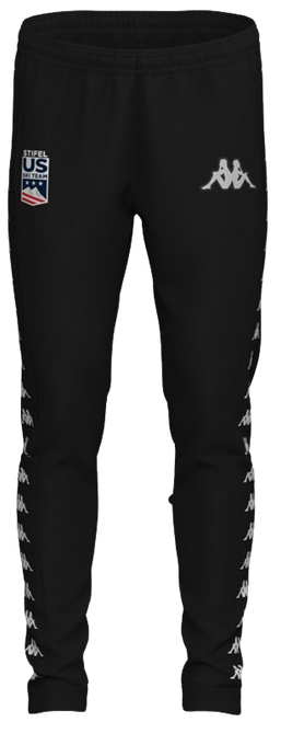 Teplákové kalhoty Kappa 222 Banda Arufinzip US Black - 2024/25