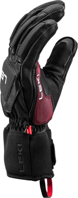 Lyžařské rukavice LEKI Griffin Pro 3D Black/Red - 2025/26