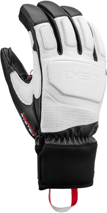 Lyžiarske rukavice LEKI Griffin Prime 3D White/Grey - 2024/25