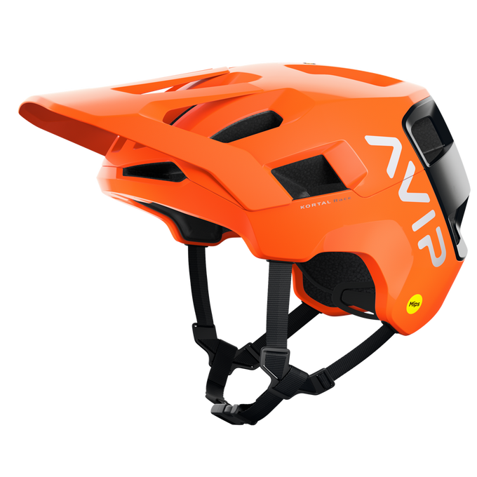 Cyklistická helma POC Kortal Race MIPS Fluorescent Orange AVIP/Uranium Black Matt - 2024