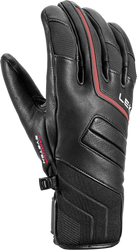 Lyžařské rukavice LEKI Phoenix 3D Black/Red - 2023/24