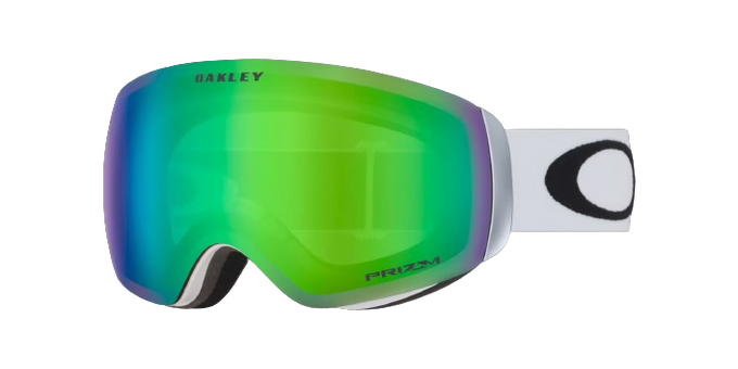 Lyžiarske okuliare Oakley Flight Deck M Prizm Snow Jade Iridium Lenses / Matte White - 2024/25